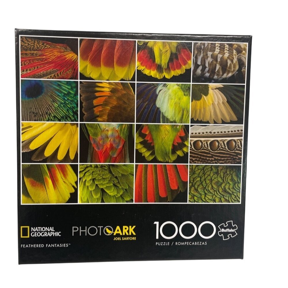 National Geographic 1000 Pc Puzzle Feathered Fantasies Photo Ark Joel Sartore‎
